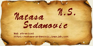Nataša Srdanović vizit kartica